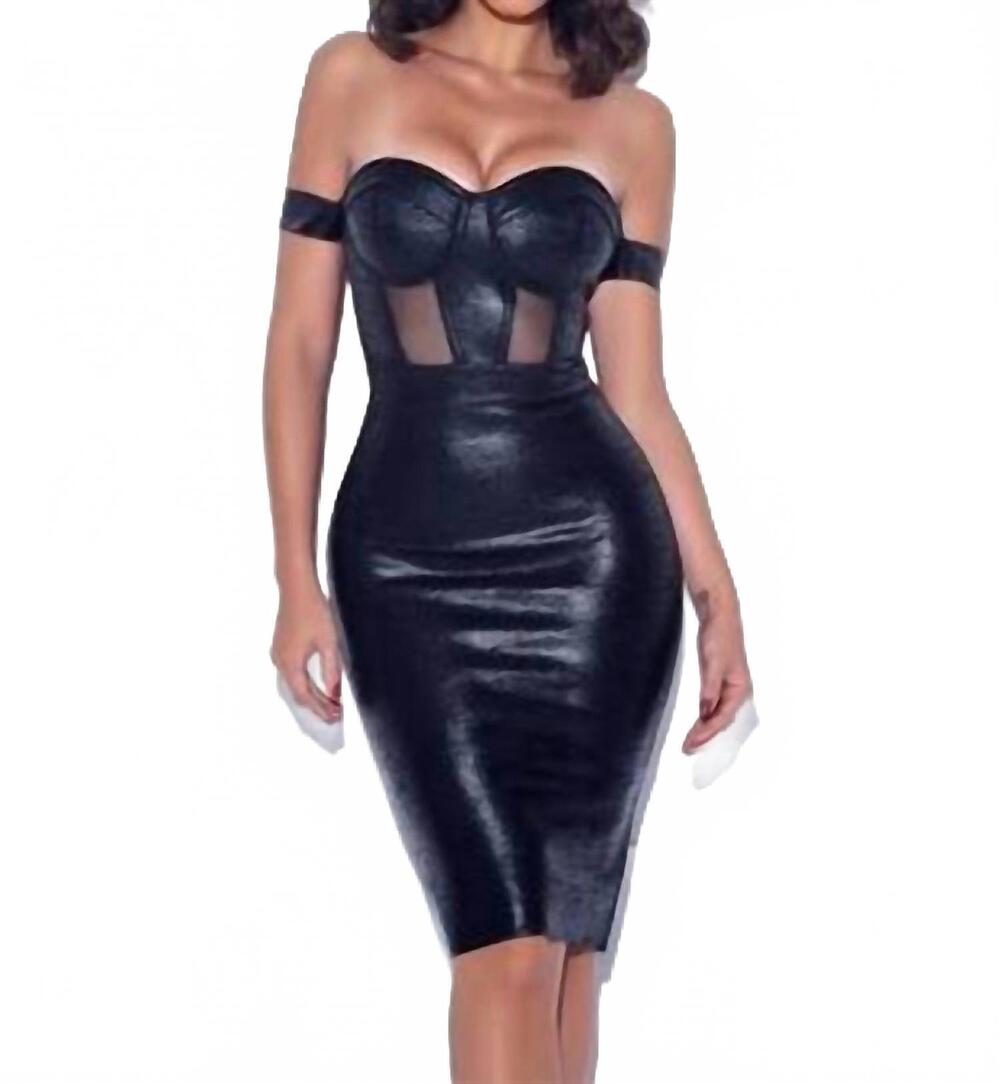 NEW MISS CIRCLE betty affair dress in black